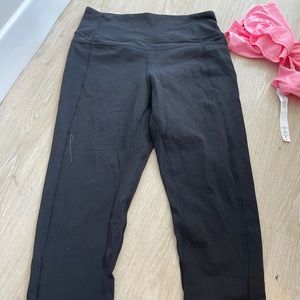 cropped black lulu leggings